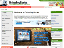 Tablet Screenshot of driverlogbooks.com